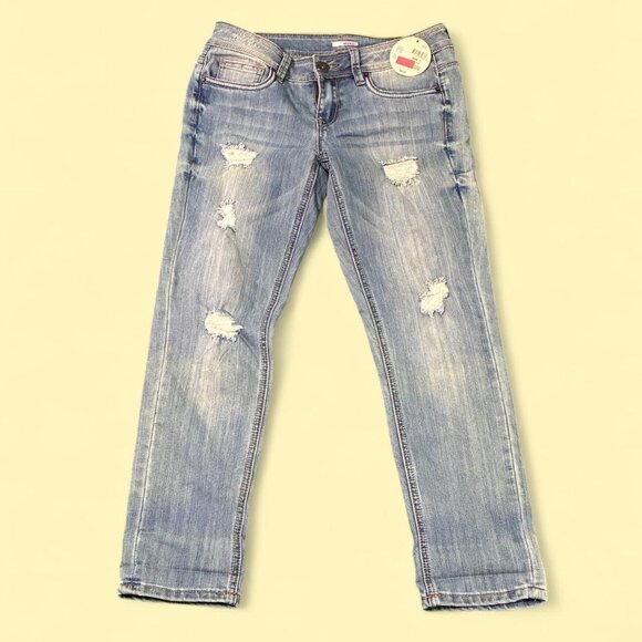 Blue Deadstock Bongo Distressed Straight - Picture 1 of 4